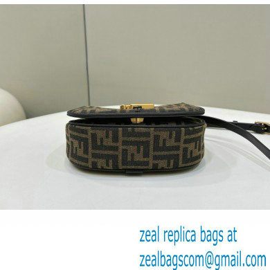 Fendi C Com Small bag in Brown FF jacquard fabric 2023 - Click Image to Close